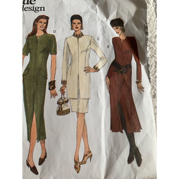 Vogue Misses Dress Tunic Skirt Sewing Pattern 1288 Sz 8 - 10 - Uncut - Picture 4 of 9